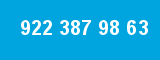 922 387 98 63 922 387 98 63
